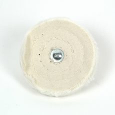 Polijstschijf lappen katoen gestikt Ø 75 x 12 mm