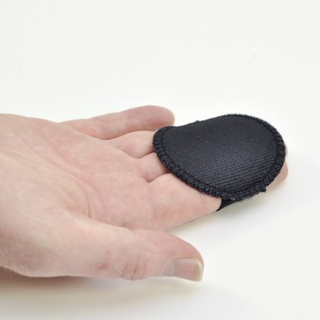Hand klitsteunschijf Ø 75 mm zwart