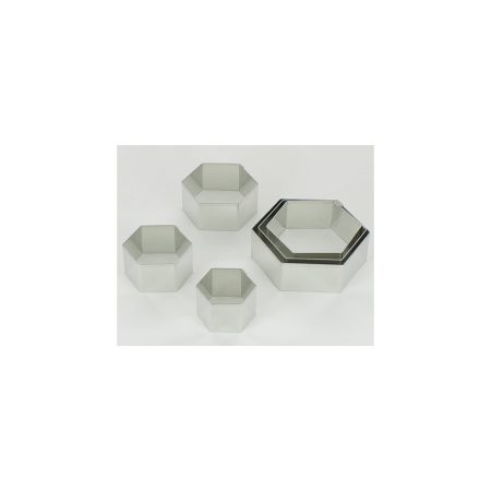 Uitsteekvormen metaal zeshoek 6 delig