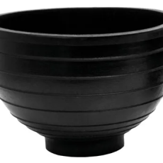 Gipsbeker zwart rubber Ø 175 mm