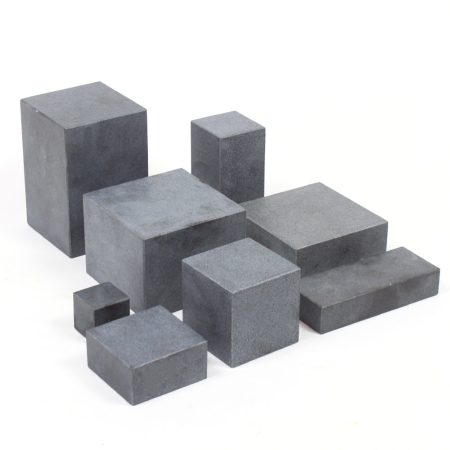 Sokkel graniet zwart/grijs gezoet 6x6x6 cm